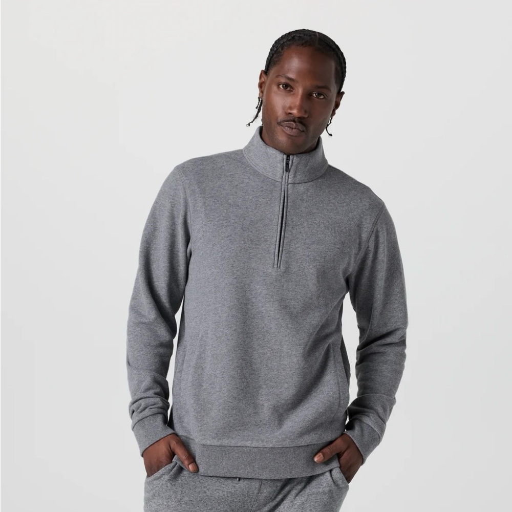 Vuori Men's Gray 1/4 Zip